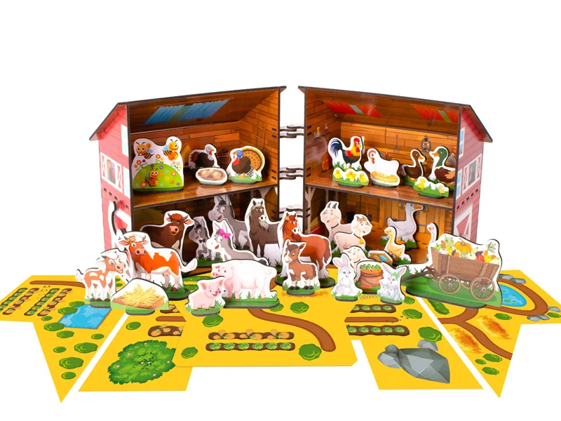Игровой набор «Ферма с домашними животными + методическое пособие»