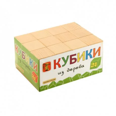 Кубики Неокрашенные, 24 шт.