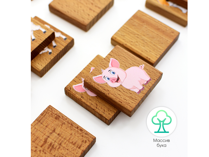 Игра настольная «Мемори» Домашние животные