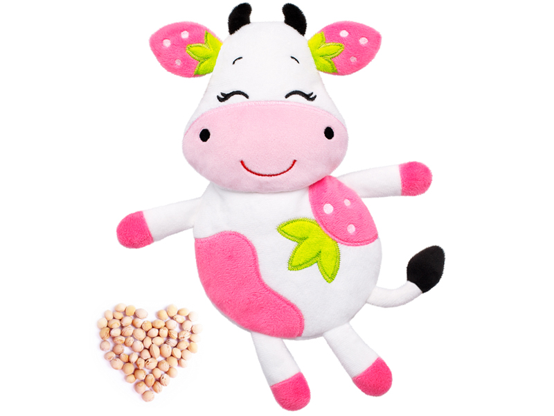 Игрушка 3 в 1 "Клубничная Корова" с вишневыми косточками